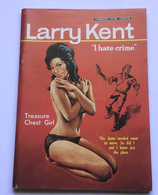 Larry Kent Treasure Chest Girl Australian Detective paperback book No688